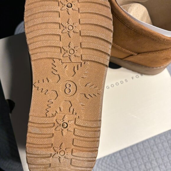 SO Lupita Women's Low Boots Faux Fur Lined Chestnut Color Size 8 New in Box - Picture 7 of 10